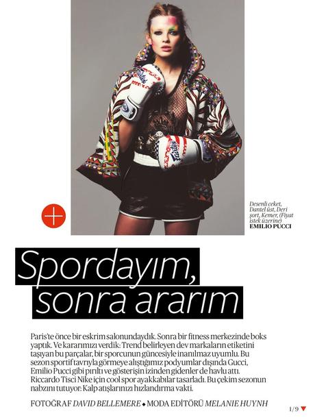 Natalie Siodmiak by David Bellemere For Vogue Magazine, Turkey,
April 2014