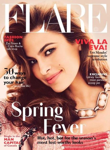 Eva Mendes for Flare Magazine, May 2014