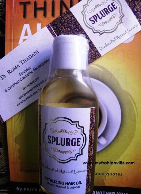 SPLURGE Vitalizing Hair Oil Review