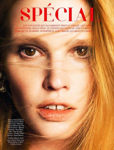 Lara Stone for Glamour Magazine, France, May 2014