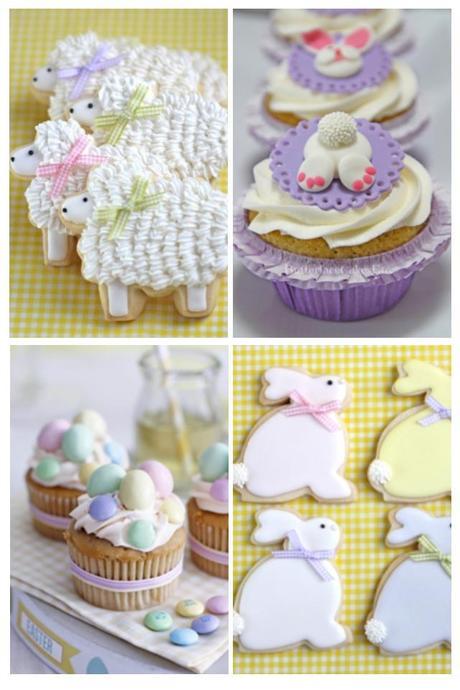 Cookies and cakes for easter
