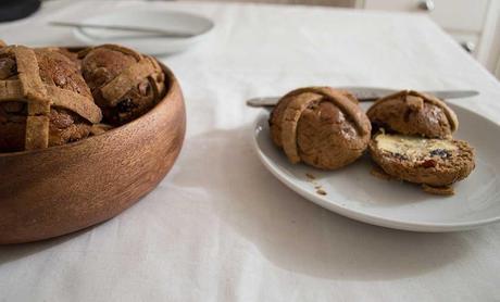 Rye & Wholemeal Hot Cross Buns