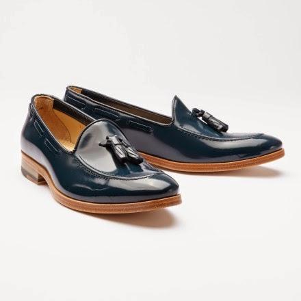 No Hassle With This Tassel:  Armando Cabral Valentim Patent Leather Tassel Loafer