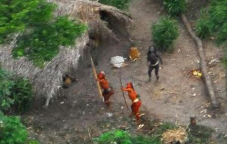 Uncontacted Indians in Brazil near the recently-photographed group. (2008) © Gleison Miranda/FUNAI