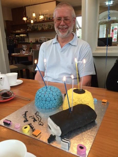 dads 60th birthday at perkins restaurant nottingham liqourice allsorts cake handmade