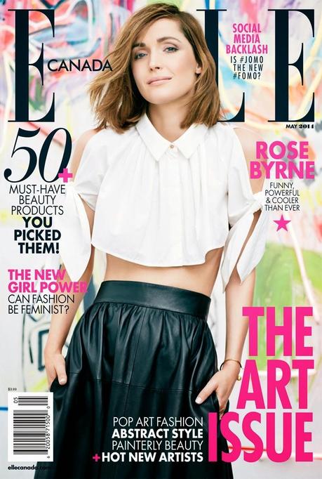 Rose Byrne for Elle Magazine, Canada, May 2014