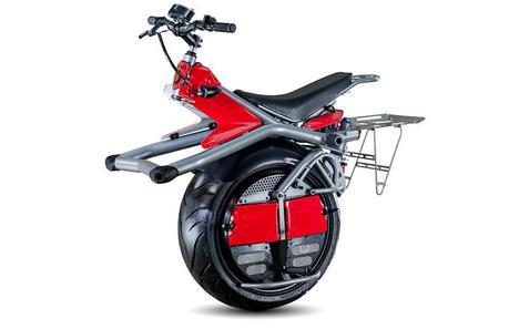 one wheeled electric motorcycle by Ryno