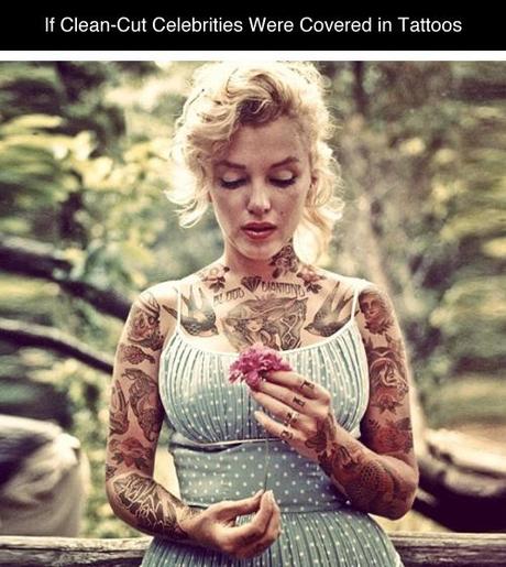 If Clean Cut Celebritites Had Tattoos