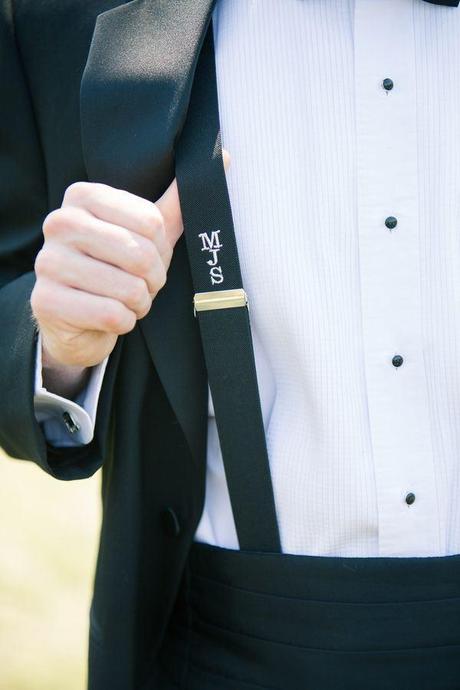 Fresh Wedding Details...Monogrammed Suspenders