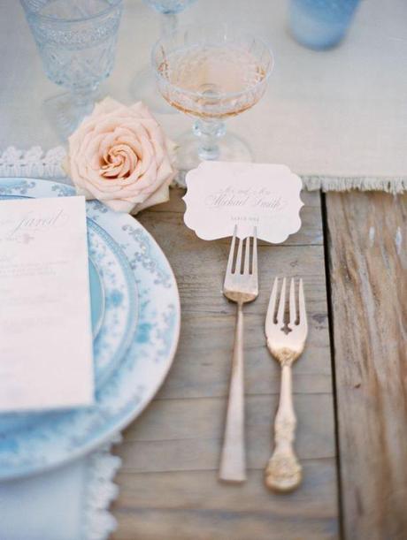 Fresh Wedding Details...Personal table settings
