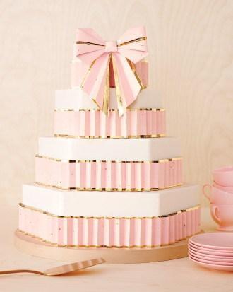 Fresh Wedding Details..Origami Cake topper