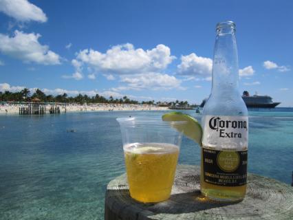 Corona Extra on Castaway Cay