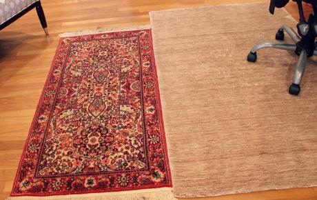 home office rug renovation @Simone Design Blog
