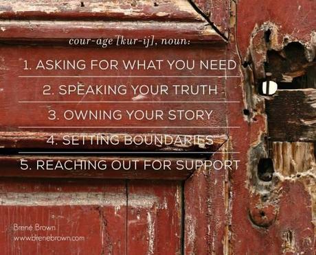 Courage via brenebrown.com