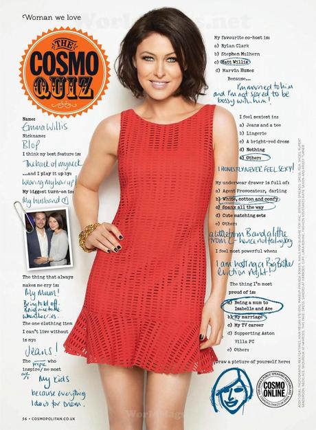 Emma Willis For Cosmopolitan Magazine, UK, May 2014