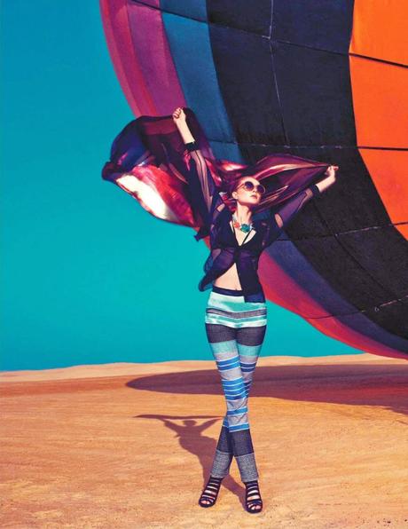 Sarah Pauley For Vogue Magazine, India, April 2014
