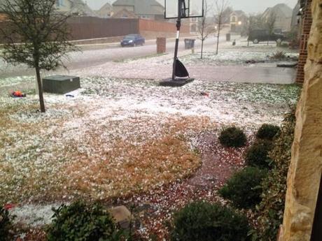 Tremendous storm in Denton TX