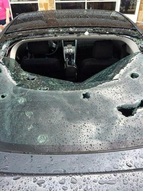 Tremendous storm in Denton TX