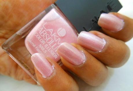 NOTD : Metallic Soft Pink Nails