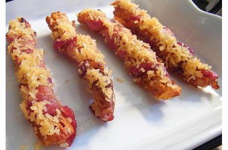 Easy Appetizer: Bacon Wrapped Breadsticks