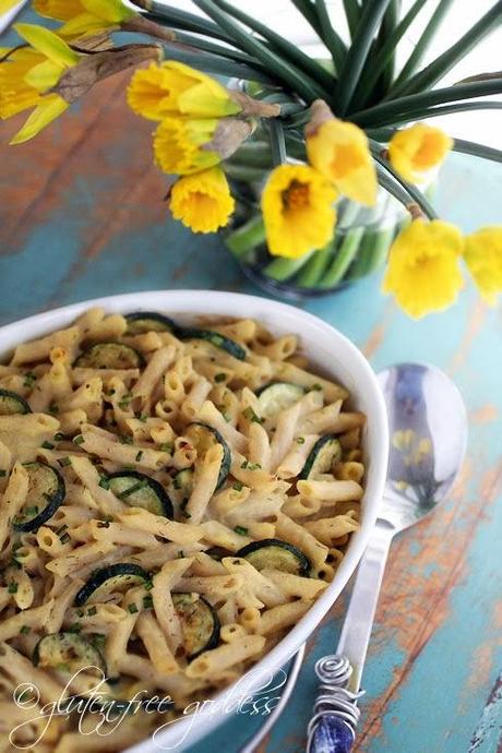 Creamy Penne Pasta Bake with Zucchini