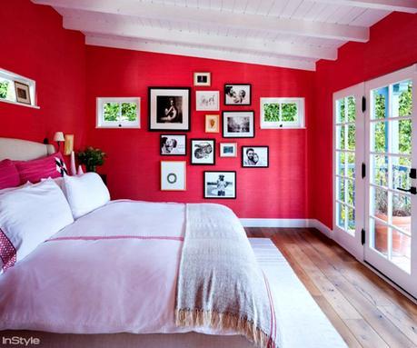 Amber Valletta’s Santa Monica home Pink bedroom