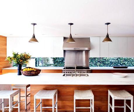 Amber Valletta’s Santa Monica home kitchen