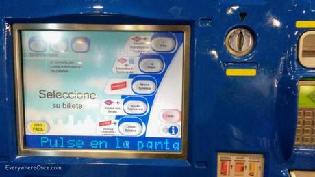 Madrid Metro Ticket Machine
