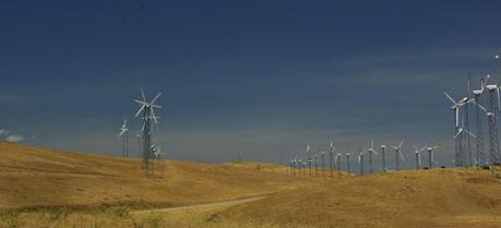 Wind turbines in Altamont, California