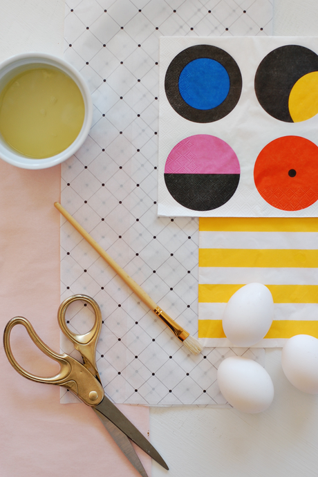 Tissue Paper Easter Eggs