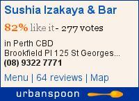 Sushia Izakaya & Bar on Urbanspoon