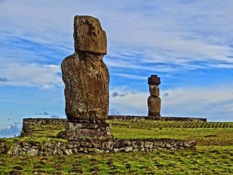 Easter Island's Moai in HDR Style