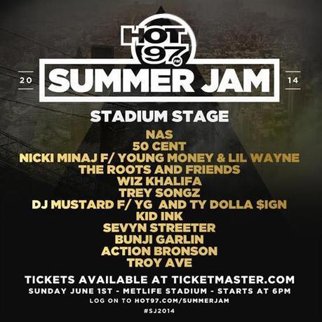Nicki Minaj x 50 Cent x Nas x Trey Songz Headline SummerJam 2014! Tickets On Sale NOW