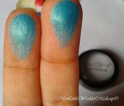 Miss Claire Eye Shadow in Teal  - Review, Swatches and EOTD