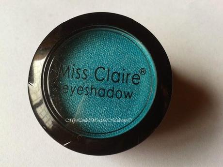 Miss Claire Eye Shadow in Teal  - Review, Swatches and EOTD