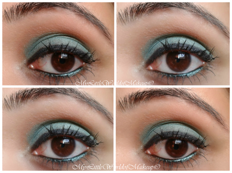 Miss Claire Eye Shadow in Teal  - Review, Swatches and EOTD
