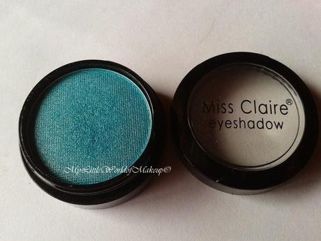 Miss Claire Eye Shadow in Teal  - Review, Swatches and EOTD