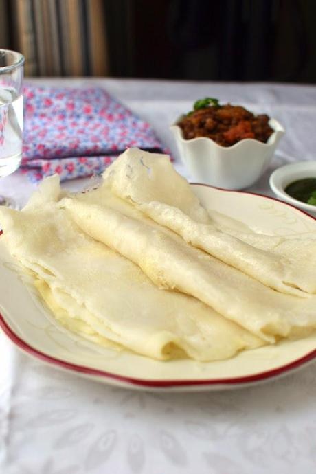 Chhattisgarh -- Chila (Rice flour Crepes)