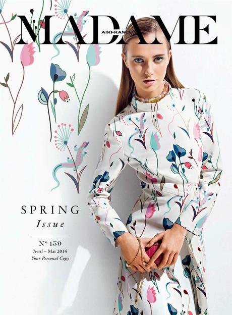 Alexandra Tikerpuu For Air France Madame Magazine, April/May 2014