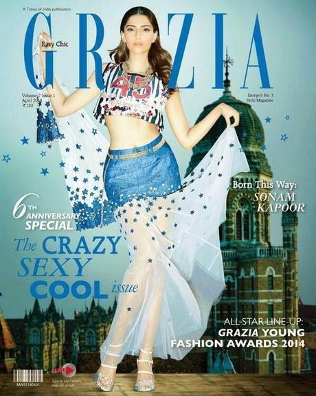 Sonam Kapoor For Grazia Magazine, India,April 2014