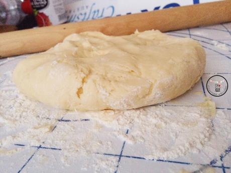 Kneading the dough into a ball