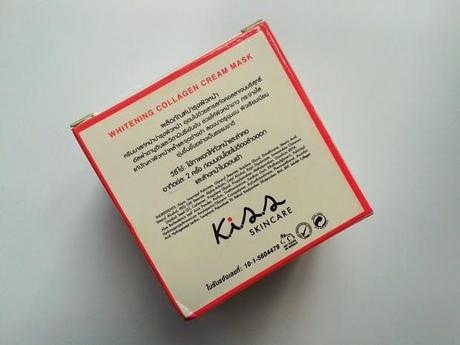 Review | Kiss Whitening Collagen Cream Mask