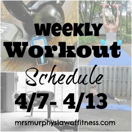 weekly workout schedule 2