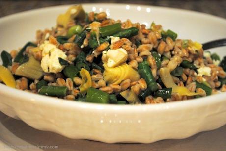 Farro, Asparagus and Artichoke Salad