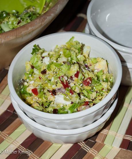 Recipe: Mediterranean Shredded Brussels Sprouts Salad