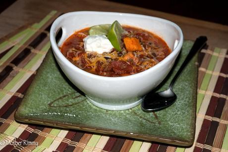 Beef, Black Bean and Sweet Potato Chili