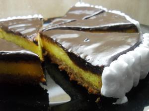 Cheesecake with Chocolate Ganache