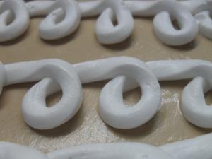 White Cake with Milk Chocolate Frosting