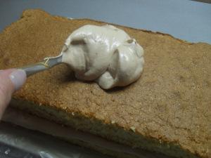 White Cake with Milk Chocolate Frosting