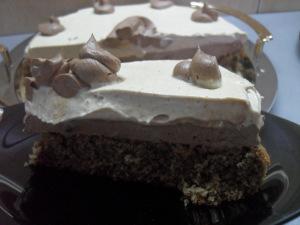 Creamy Chocolate & Peanut Butter Cake